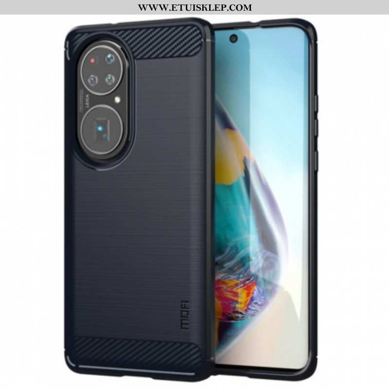 Etui do Huawei P50 Pro Szczotkowane Włókno Węglowe Mofi